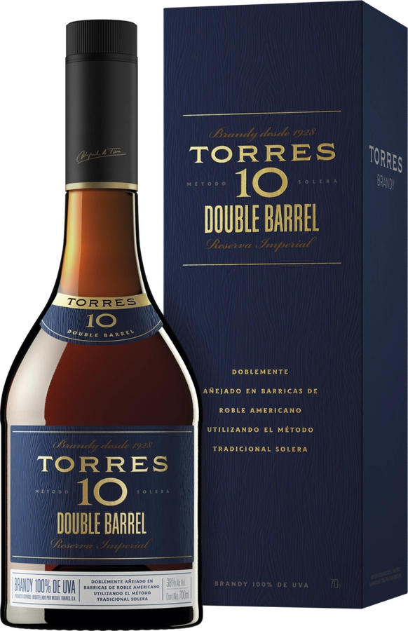 Бренди TORRES 10 Double Barrel 38%, п/у, 0.7л