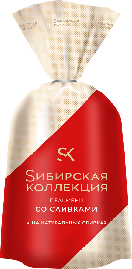 Пельмени СИБИРСКАЯ КОЛЛЕКЦИЯ со сливками, категория В, 700г