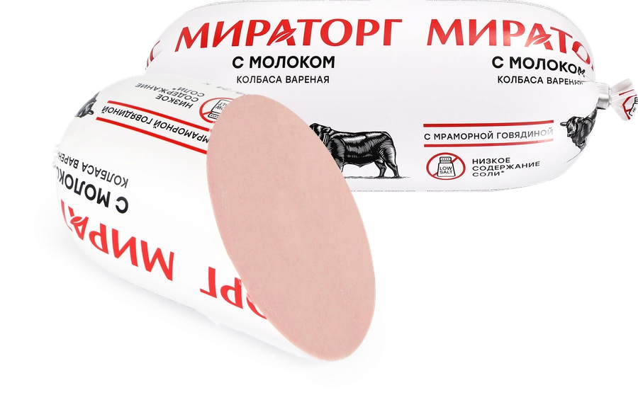 Колбаса вареная МИРАТОРГ С молоком, 470г