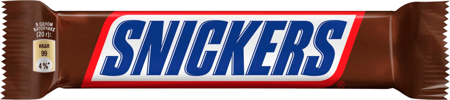 Батончик шоколадный SNICKERS Stick с карамелью, арахисом и нугой, 20г