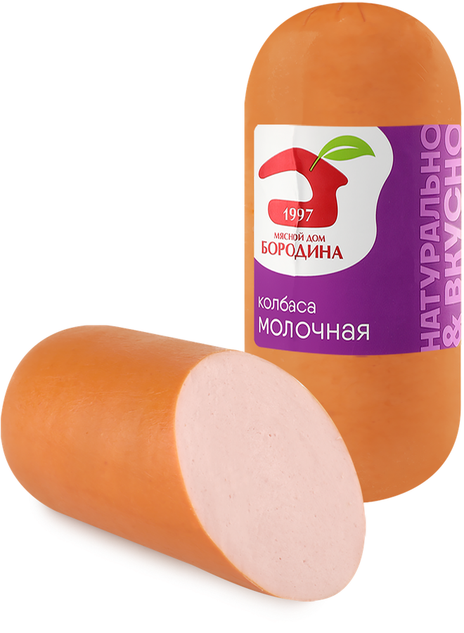 Колбаса вареная МД БОРОДИНА Молочная, 500г