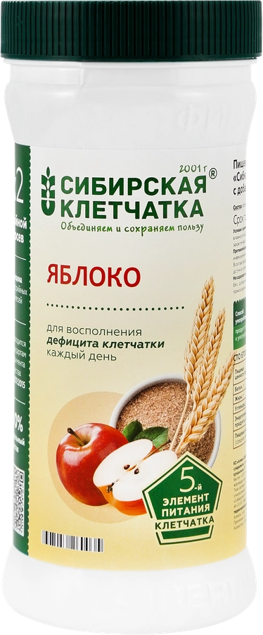 Клетчатка СИБИРСКАЯ КЛЕТЧАТКА Яблоко, 280г