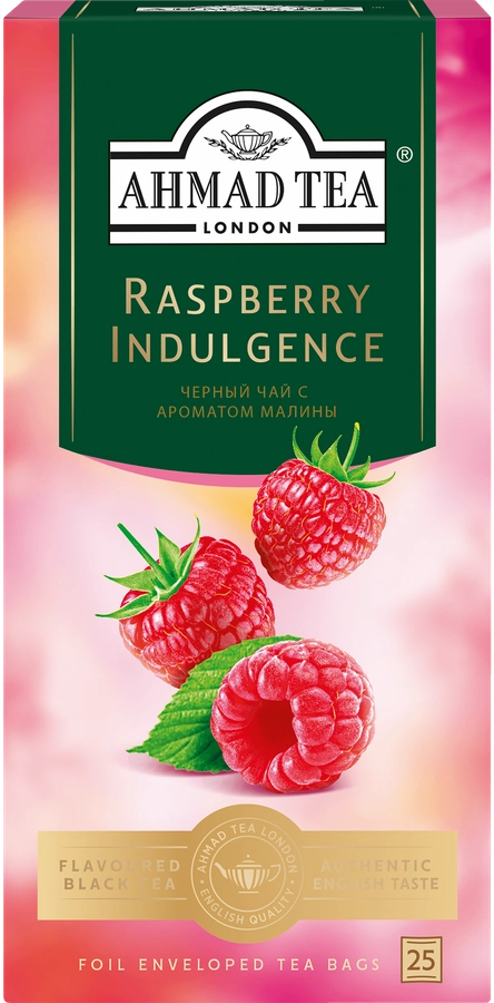 Чай черный AHMAD TEA Raspberry Indulgence, 25пак