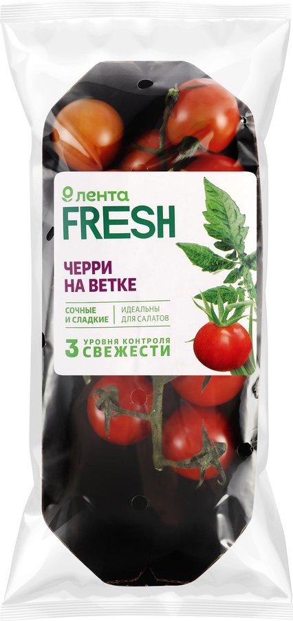 Томаты черри ЛЕНТА FRESH на ветке, 250г