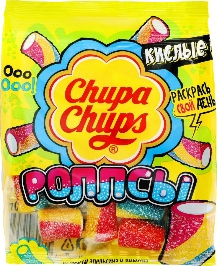 Мармелад жевательный CHUPA CHUPS Роллсы, 70г