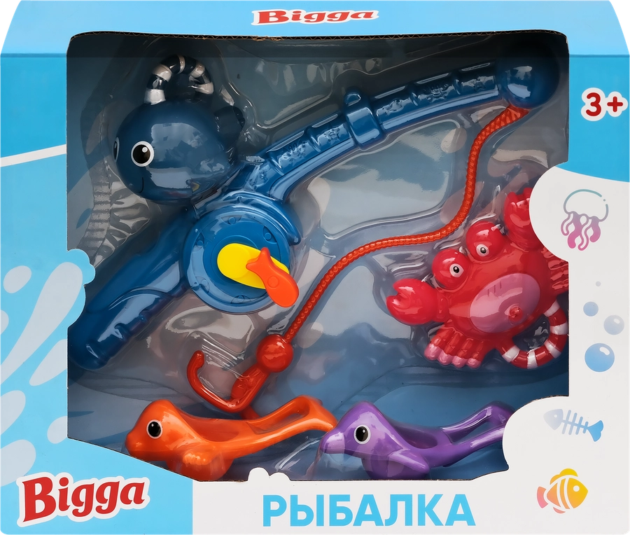 Набор игровой BIGGA Рыбалка, 5 предметов 682B