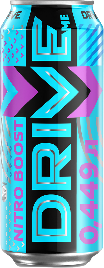 Напиток энергетический DRIVE ME Nitro Boost тонизирующий газированный, 0.449л