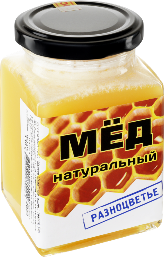 Мед натуральный МАСТЕР МЁДА Разноцветье, 330г, превью