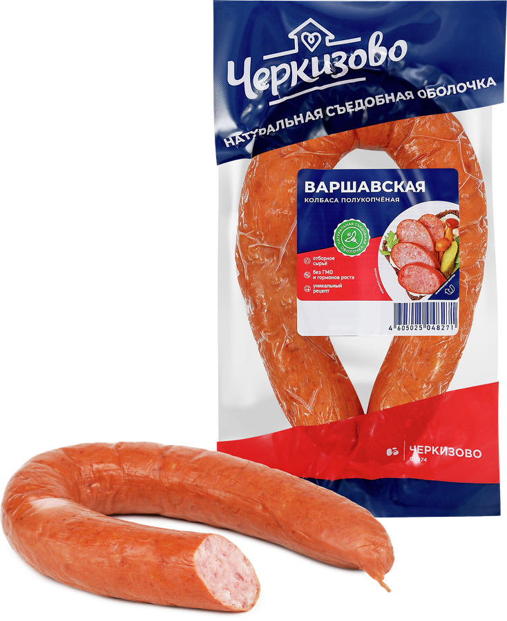 Колбаса полукопченая ЧЕРКИЗОВО Варшавская, 350г