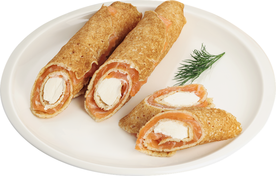 Блинчик ЛЕНТА FRESH с сыром и лососем, весовой