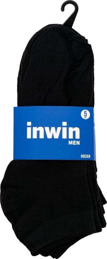 Носки мужские INWIN р. 25–29, черные, Арт. AW19-ec-001 set 5-1, 5 пар