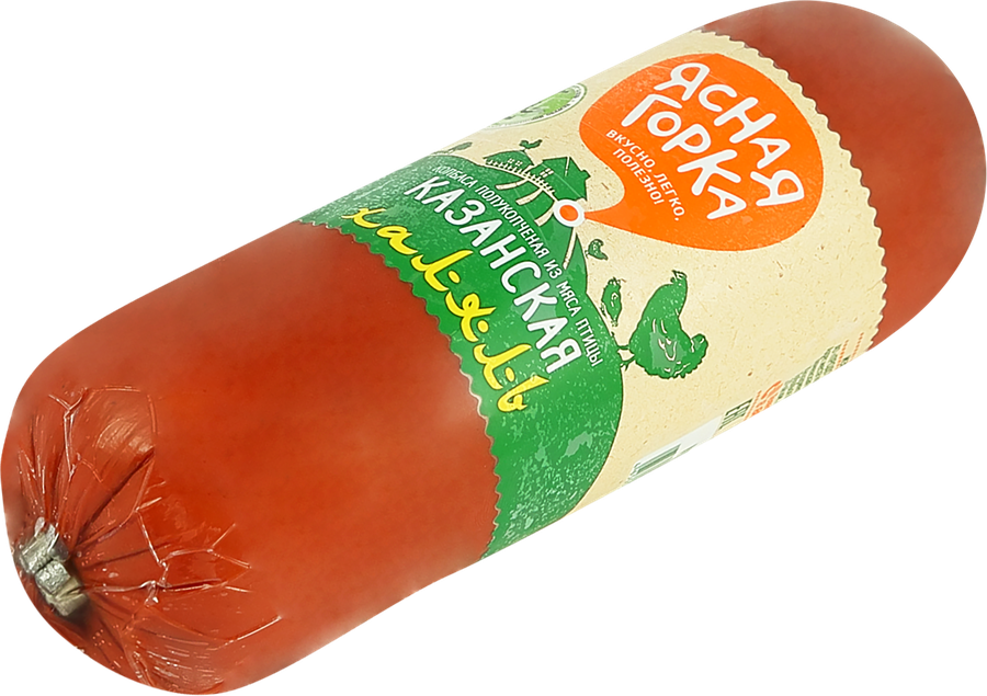 Колбаса полукопченая куриная ЯСНАЯ ГОРКА Казанская Халяль, 400г, предпросмотр