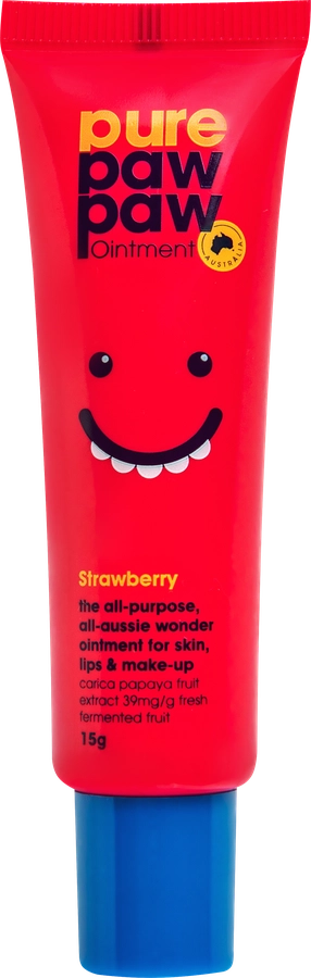 Бальзам для губ PURE PAW PAW Strawberry восстанавливающий, 15г