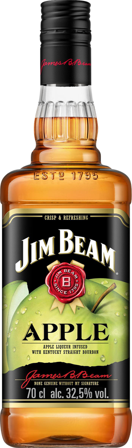 Напиток спиртной JIM BEAM Apple, 32,5%, 0.7л
