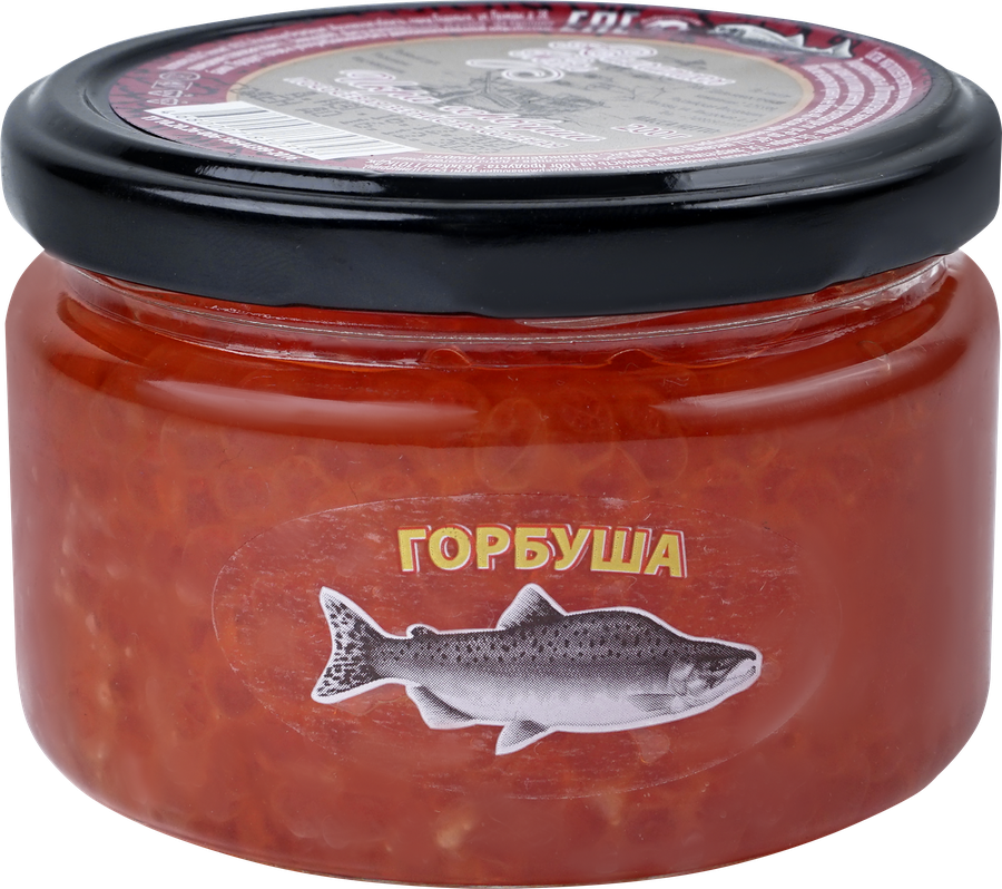Икра горбуши КАМЧАТСКОЕ МОРЕ зернистая, 200г