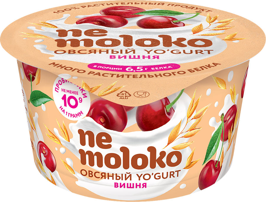Продукт овсяный NEMOLOKO Yo'gurt Вишня, 130г
