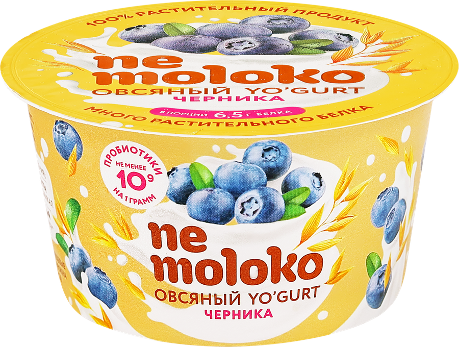 Продукт овсяный NEMOLOKO Yo'gurt Черника, 130г
