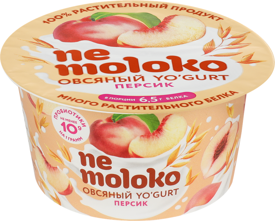 Продукт овсяный NEMOLOKO Yo'gurt Персик, 130г