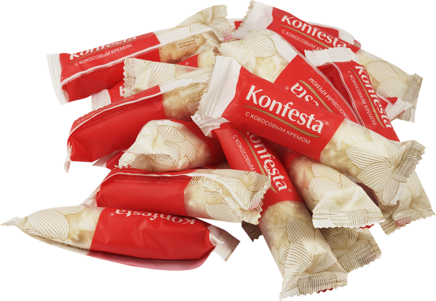 Конфеты KONFESTA Глазированные с кокосовой начинкой, весовые, предпросмотр