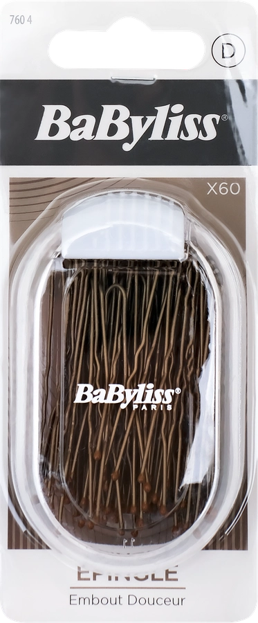 Шпильки для волос BABYLISS PARIS черные, Арт. BS794605, 60шт