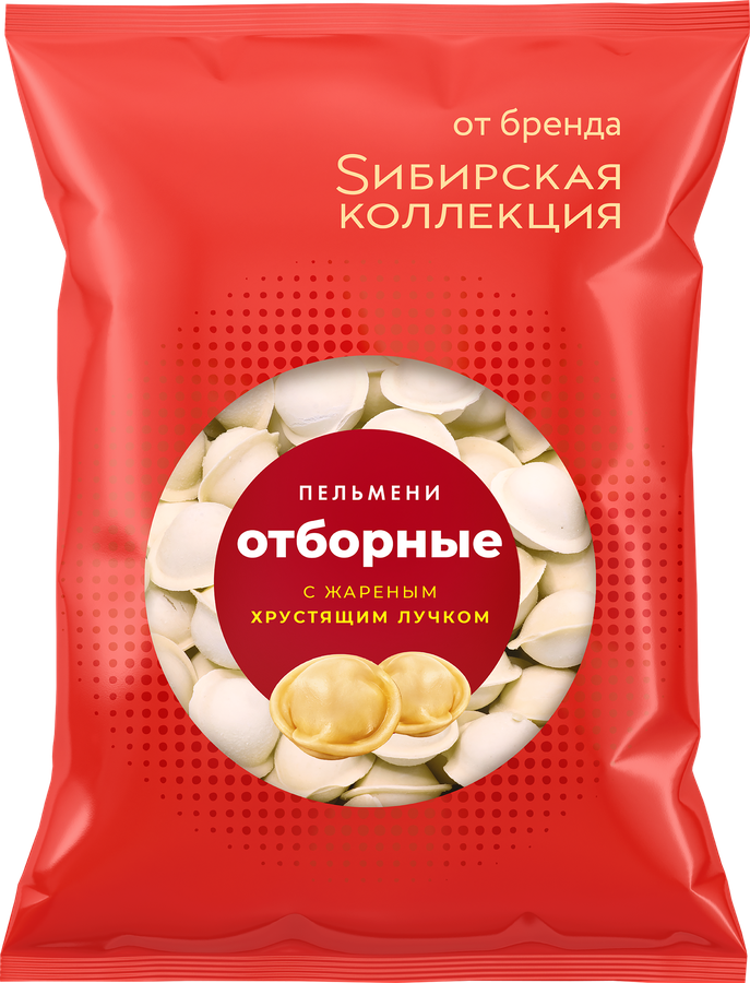 Пельмени СИБИРСКАЯ КОЛЛЕКЦИЯ Отборные с жареным хрустящим лучком, 700г