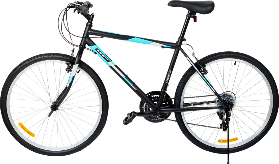 Велосипед Life 26" 18 скоростей, черно-голубой, Арт. LFE26ST-M