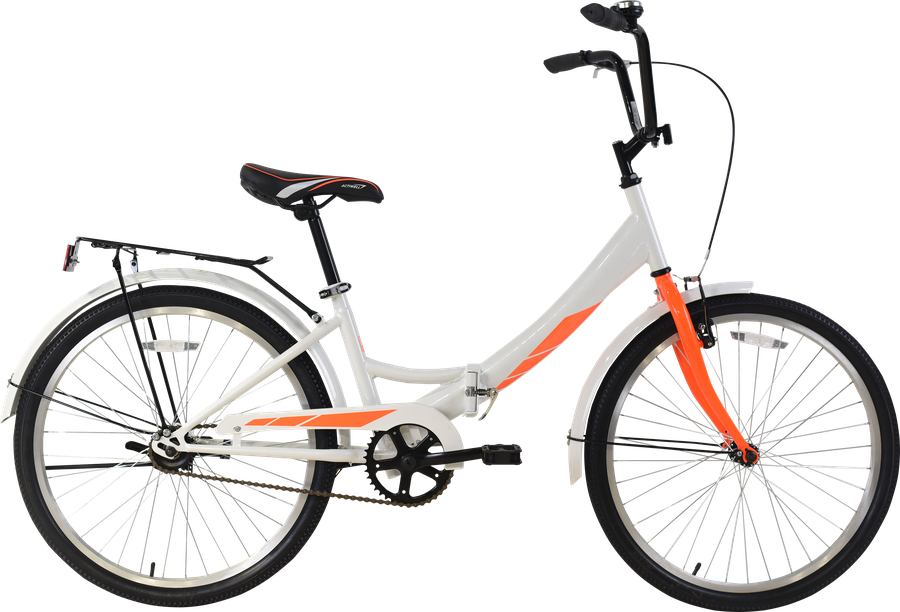 Велосипед складной Porter 24", бело-оранжевый, Арт. PRT24ST-U