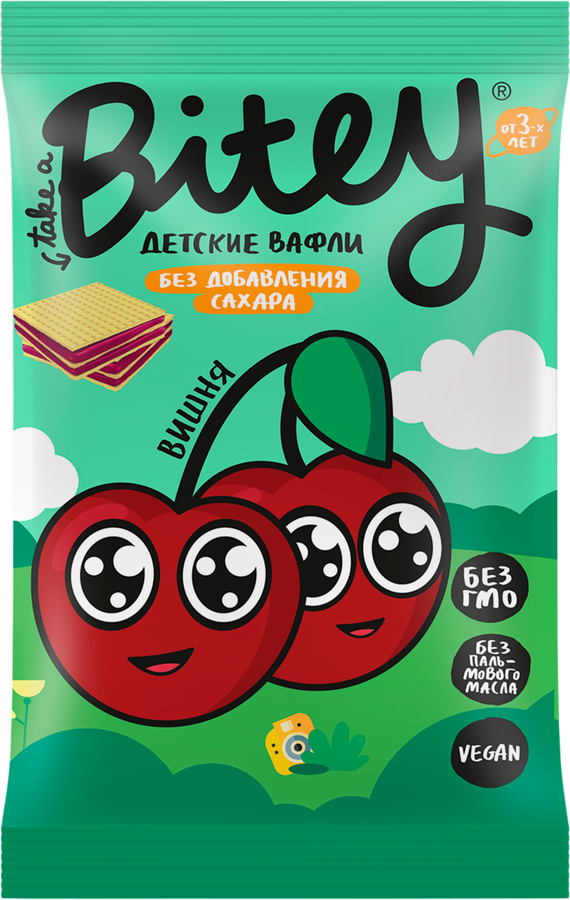 Вафли TAKE A BITEY Вишня-свекла, с 3 лет, 35г