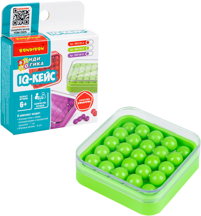 Игра настольная BONDIBON IQ-Кейс, логическая, Арт. ВВ6109