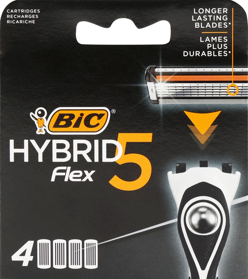 Картриджи для бритвы BIC Flex 5 Hybrid, 4шт