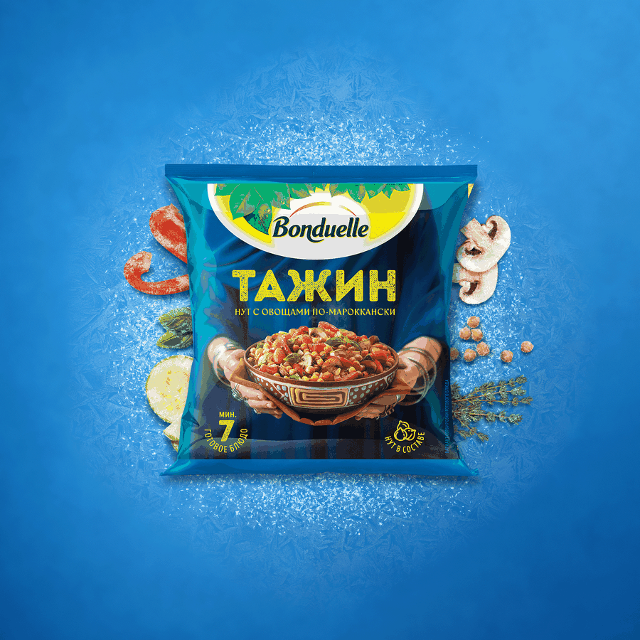Смесь овощная BONDUELLE Тажин, нут с овощами по-мароккански, 400г, превью