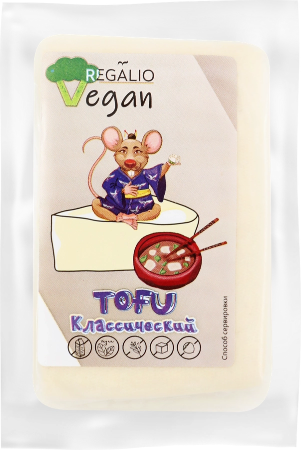 Продукт соевый REGALIO VEGAN Тофу Классический, 200г