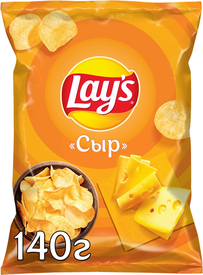 Чипсы картофельные LAY'S Сыр, 140г