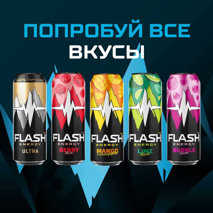 Напиток энергетический ФЛЭШ АП Ультра Энерджи тонизирующий газированный, 0.45л, предпросмотр