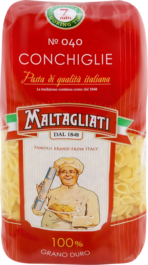 Макароны MALTAGLIATI Conchiglie № 040, 450г