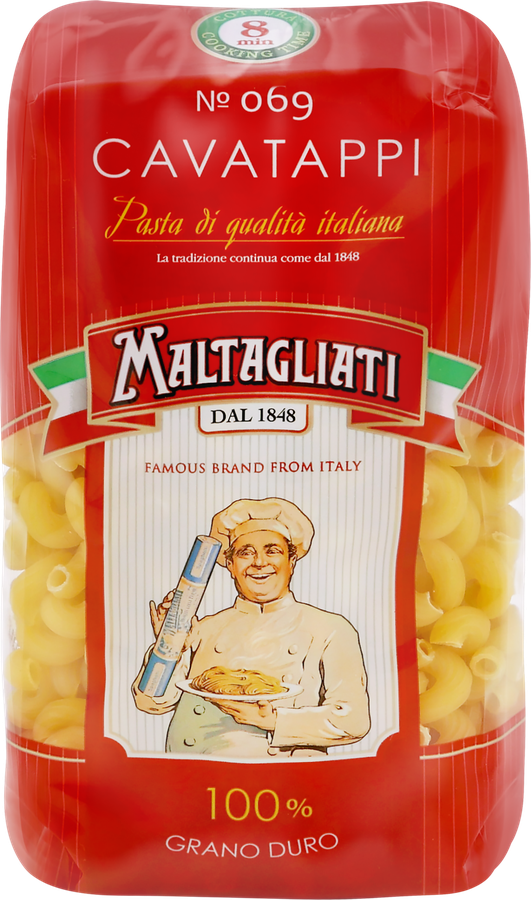 Макароны MALTAGLIATI Cavatappi № 069, 450г
