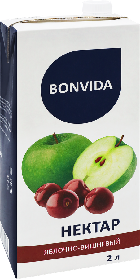 Нектар BONVIDA Яблочно-вишневый, 2л, превью