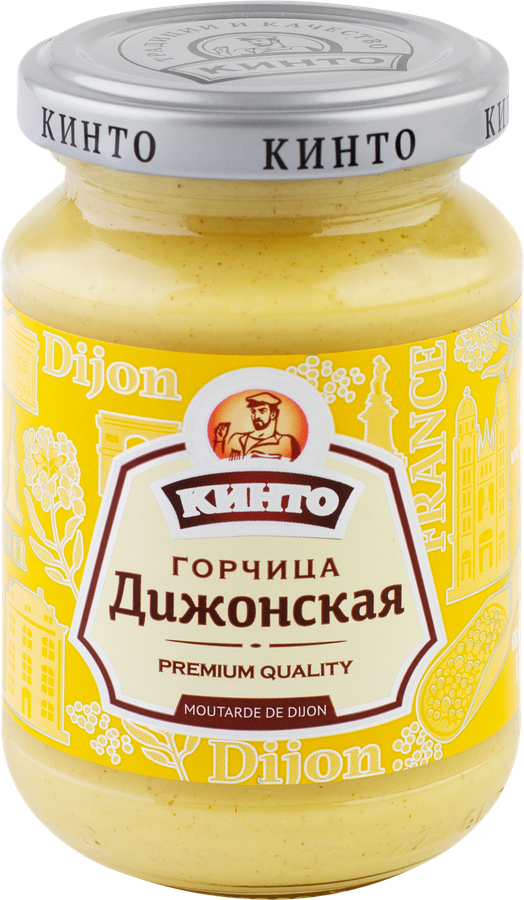 Горчица КИНТО Дижонская острая, 170мл
