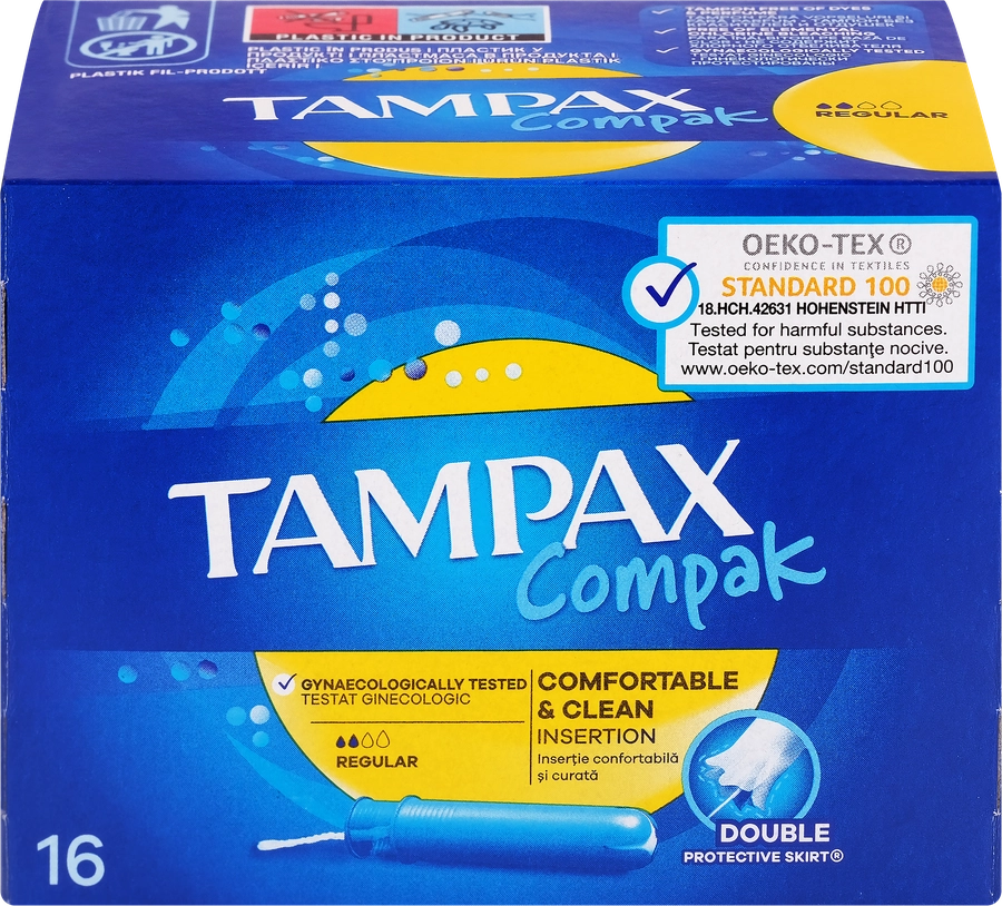 Тампоны TAMPAX Compack Regular, 16шт