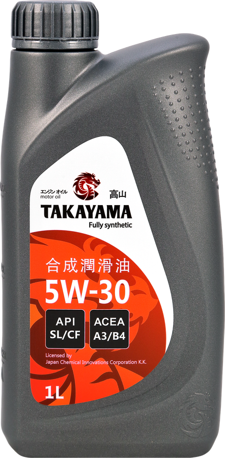 Масло моторное TAKAYAMA синтетическое SAE 5W-30 API SL/СF, 1л