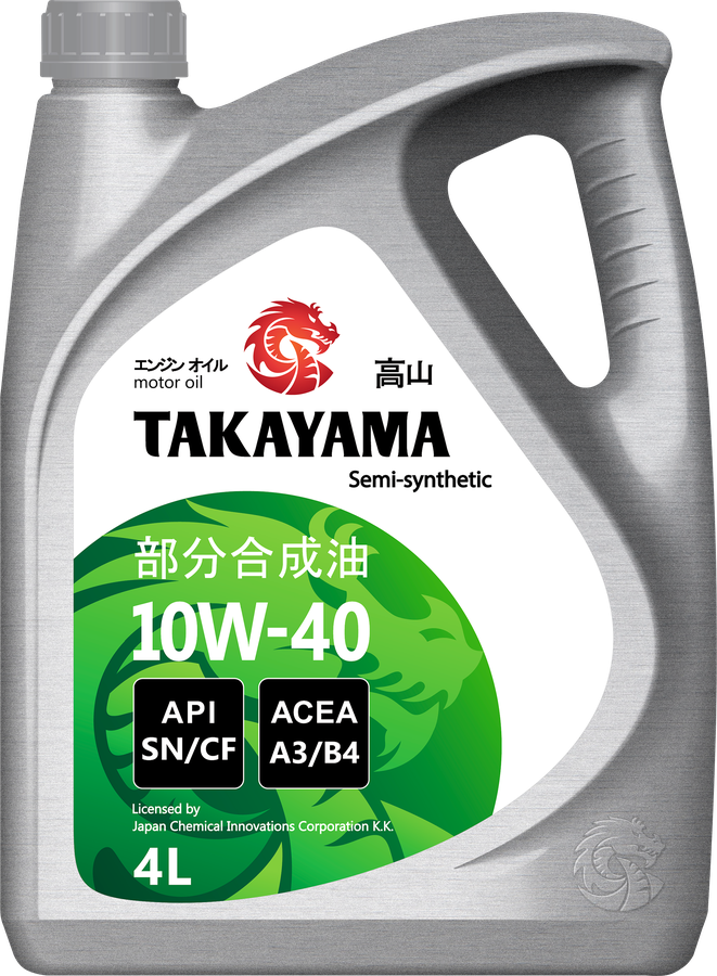 Масло моторное TAKAYAMA полусинтетическое SAE 10W-40 API SN/СF, 4л