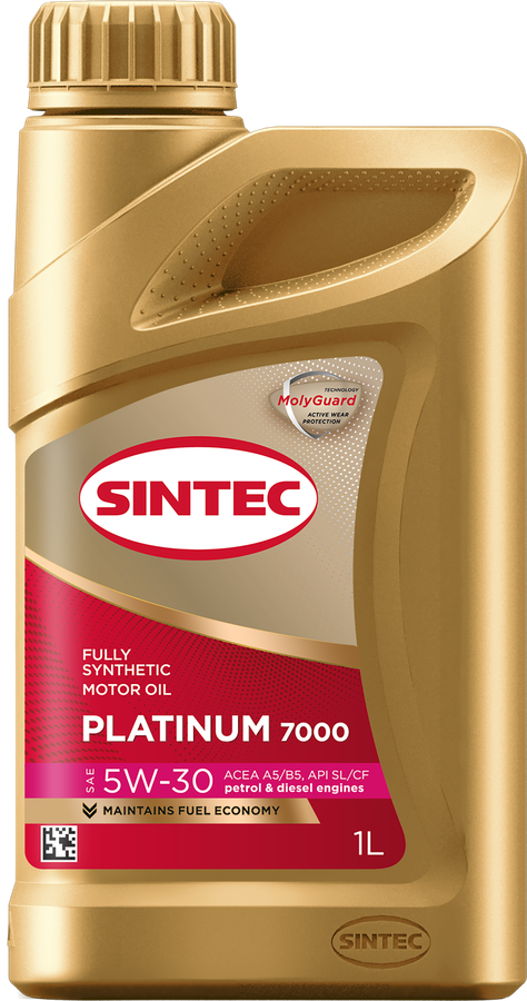 Масло моторное SINTEC Platinum 7000 5W-30 A5/B5 SL, синтетическое, 1л