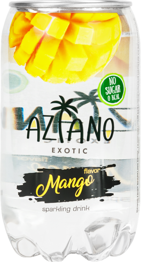 Напиток AZIANO Mango газированный, 0.35л