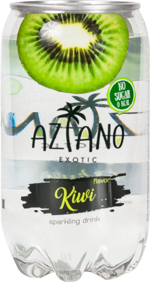 Напиток AZIANO Kiwi газированный, 0.35л