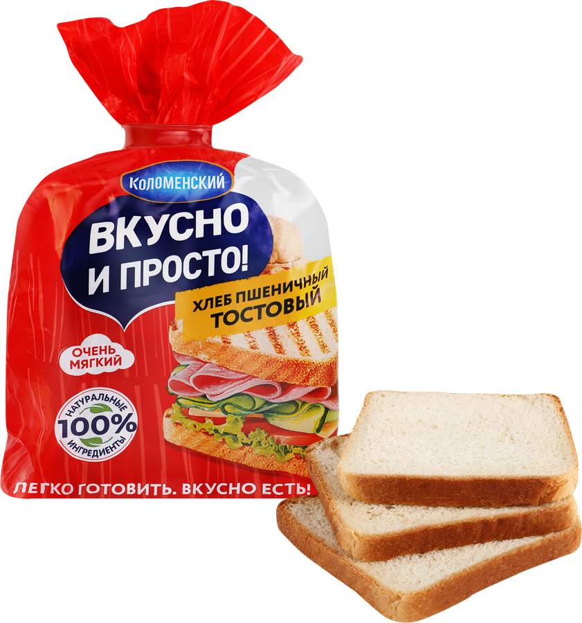 Хлеб пшеничный КОЛОМЕНСКОЕ Тостовый, 320г