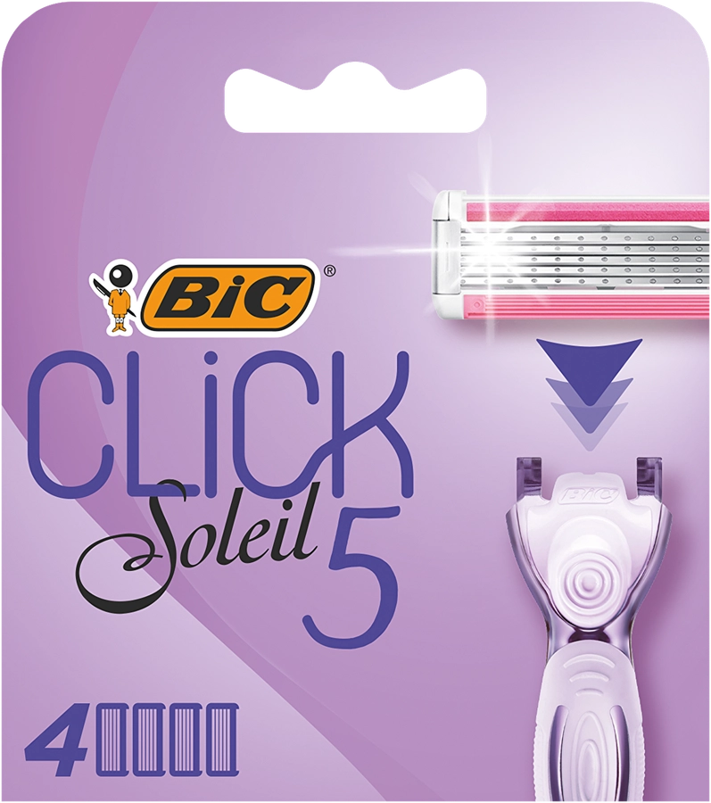 Кассеты сменные для бритвы BIC Мисс Солей Клик 5, 4шт