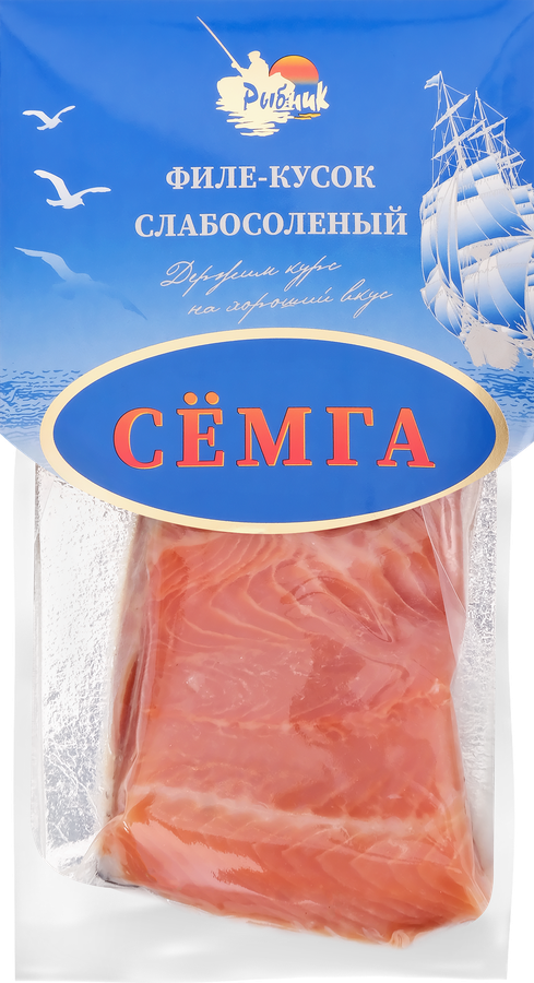Семга слабосоленая РЫБНИК кусок, 150г