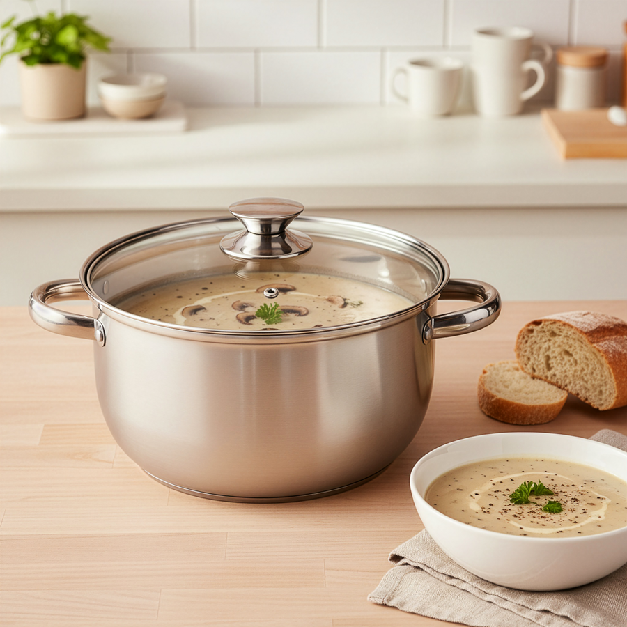 Кастрюля HOMECLUB Daily, нержавеющая сталь, 5л, предпросмотр