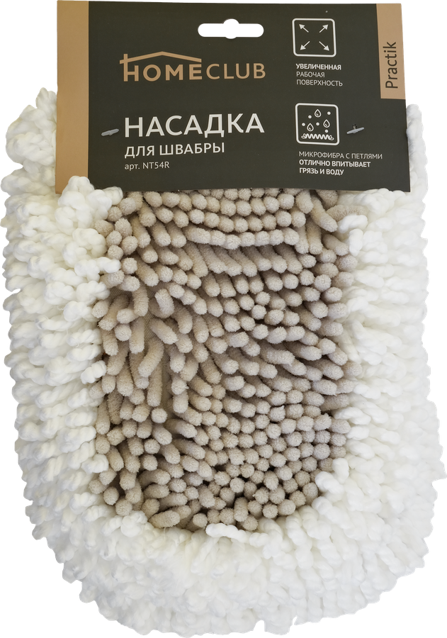 Насадка для швабры HOMECLUB Practik, микрофибра, 42x12см