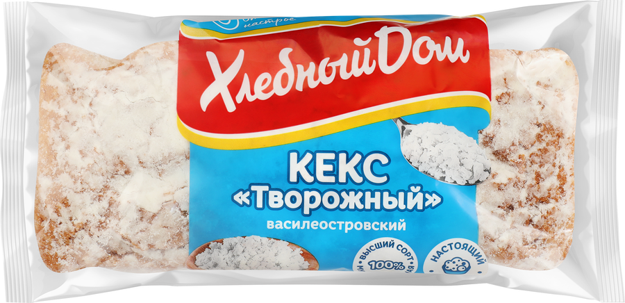 Кекс ХЛЕБНЫЙ ДОМ творожный, 400г